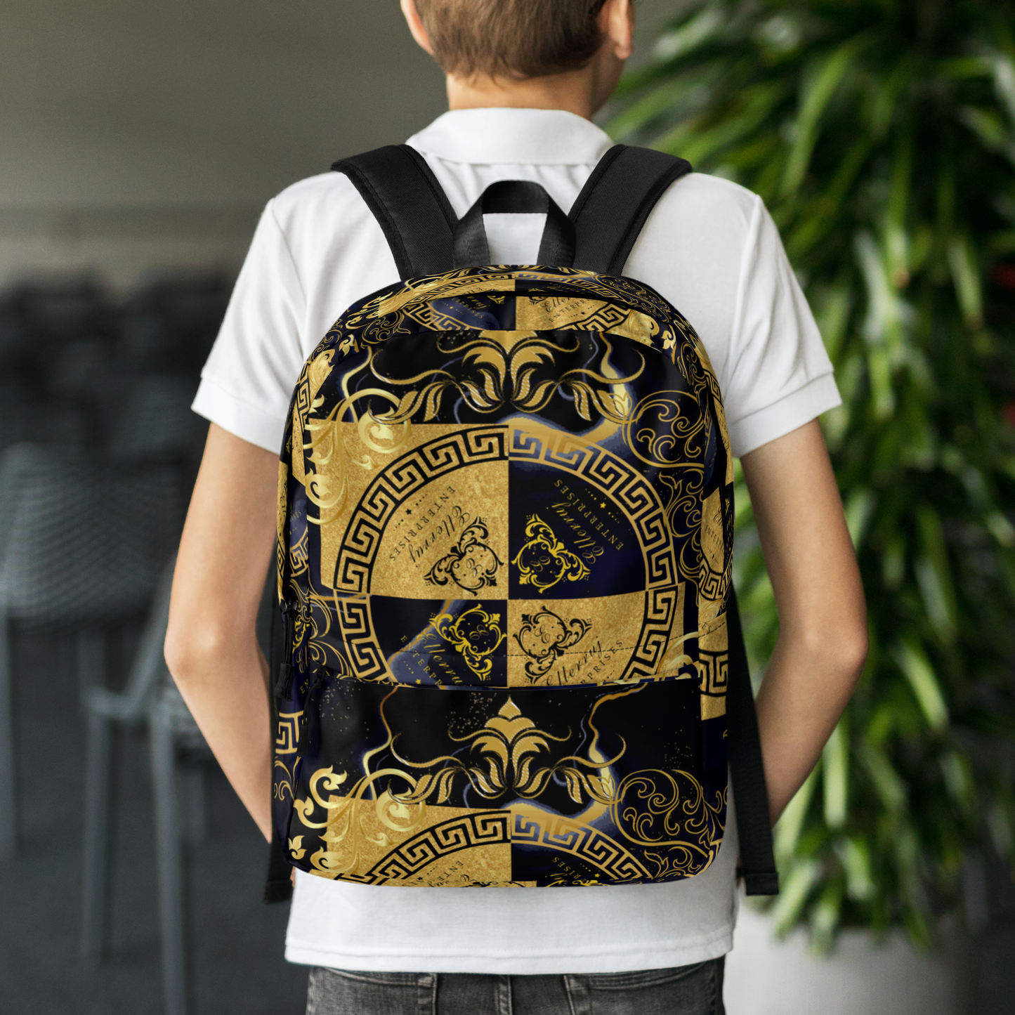 Ellerruj Blk Gld Backpack