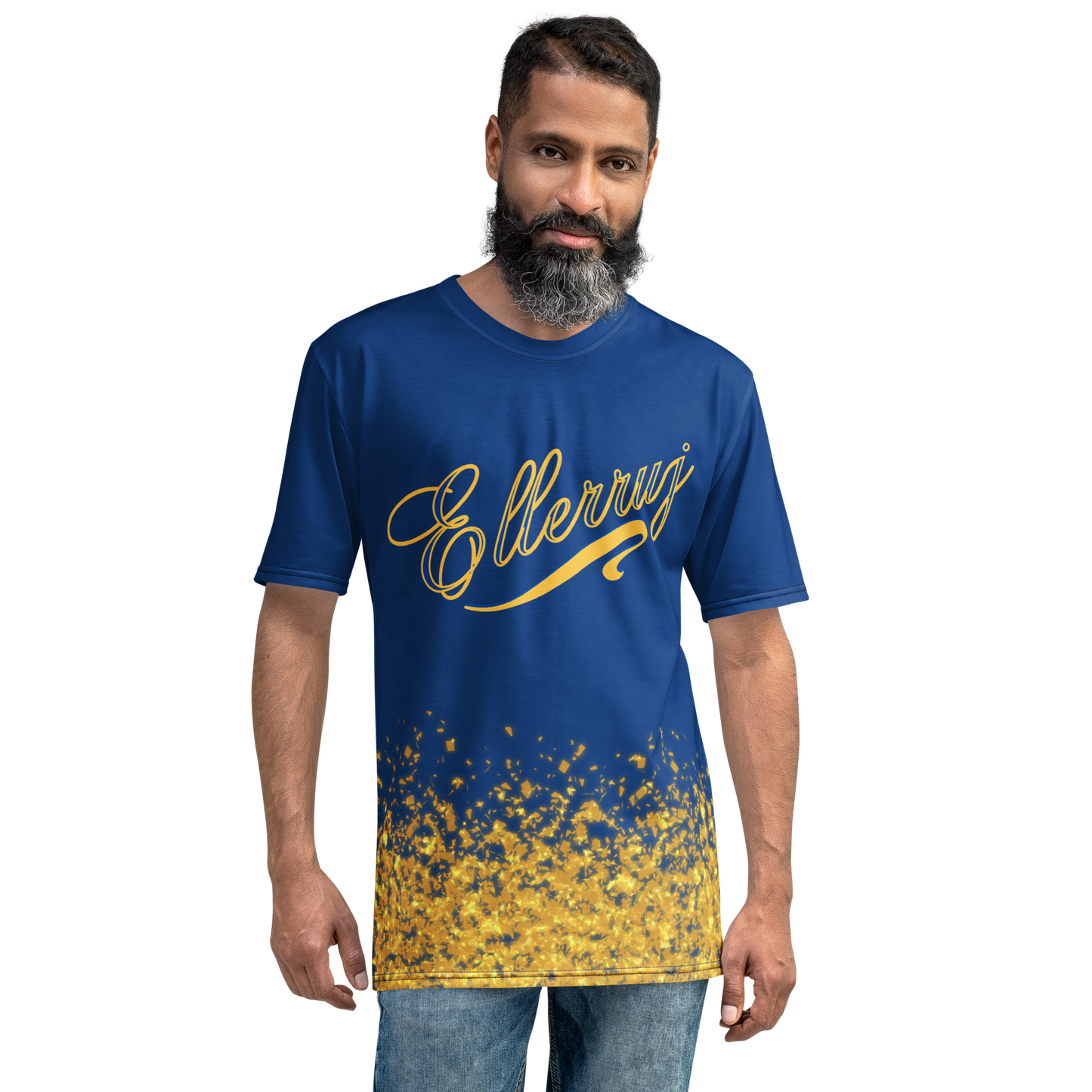 Ellerruj Gold Dust Blue Men's t-shirt