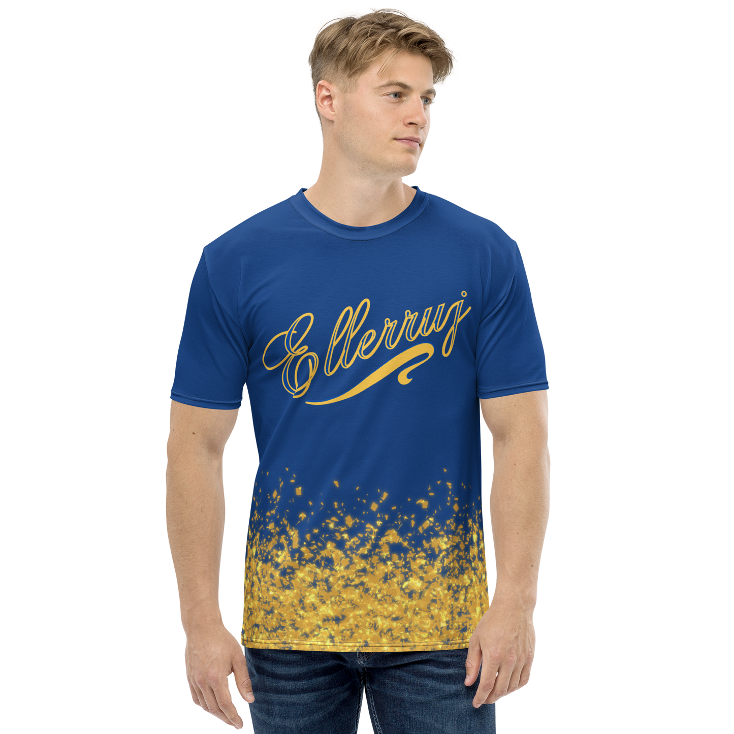 Ellerruj Gold Dust Blue Men's t-shirt