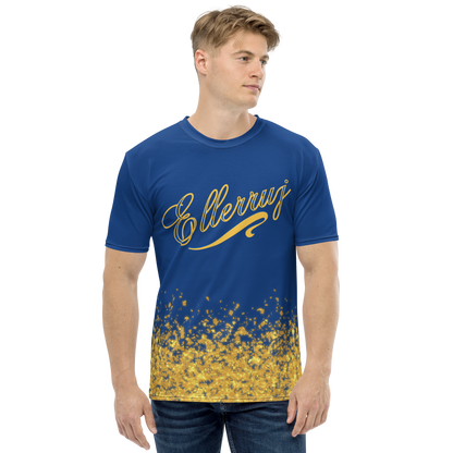 Ellerruj Gold Dust Blue Men's t-shirt