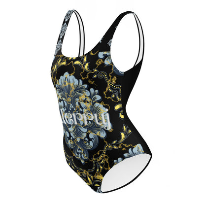 Ellerruj One-Piece Swimsuit Blu floral