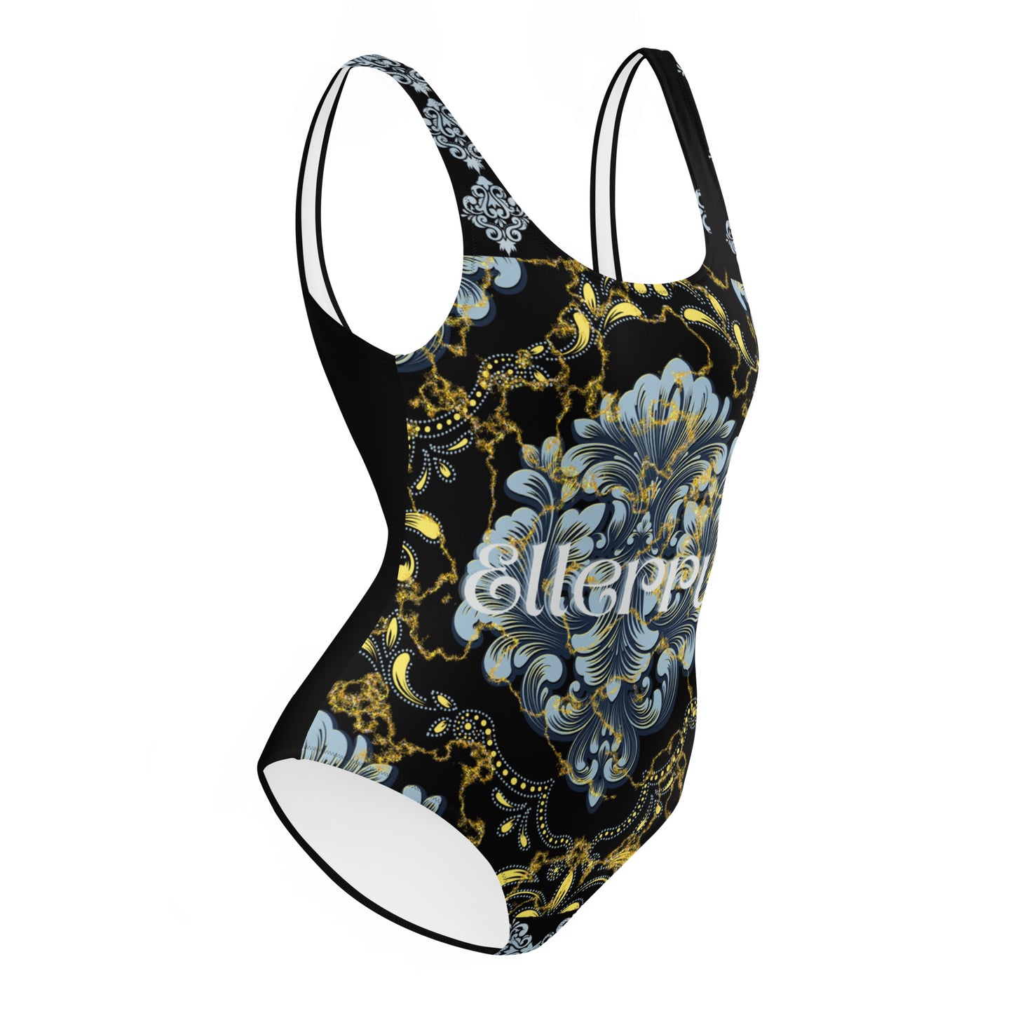 Ellerruj One-Piece Swimsuit Blu floral