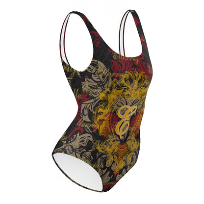 Ellerruj One-Piece Swimsuit Gold Crest