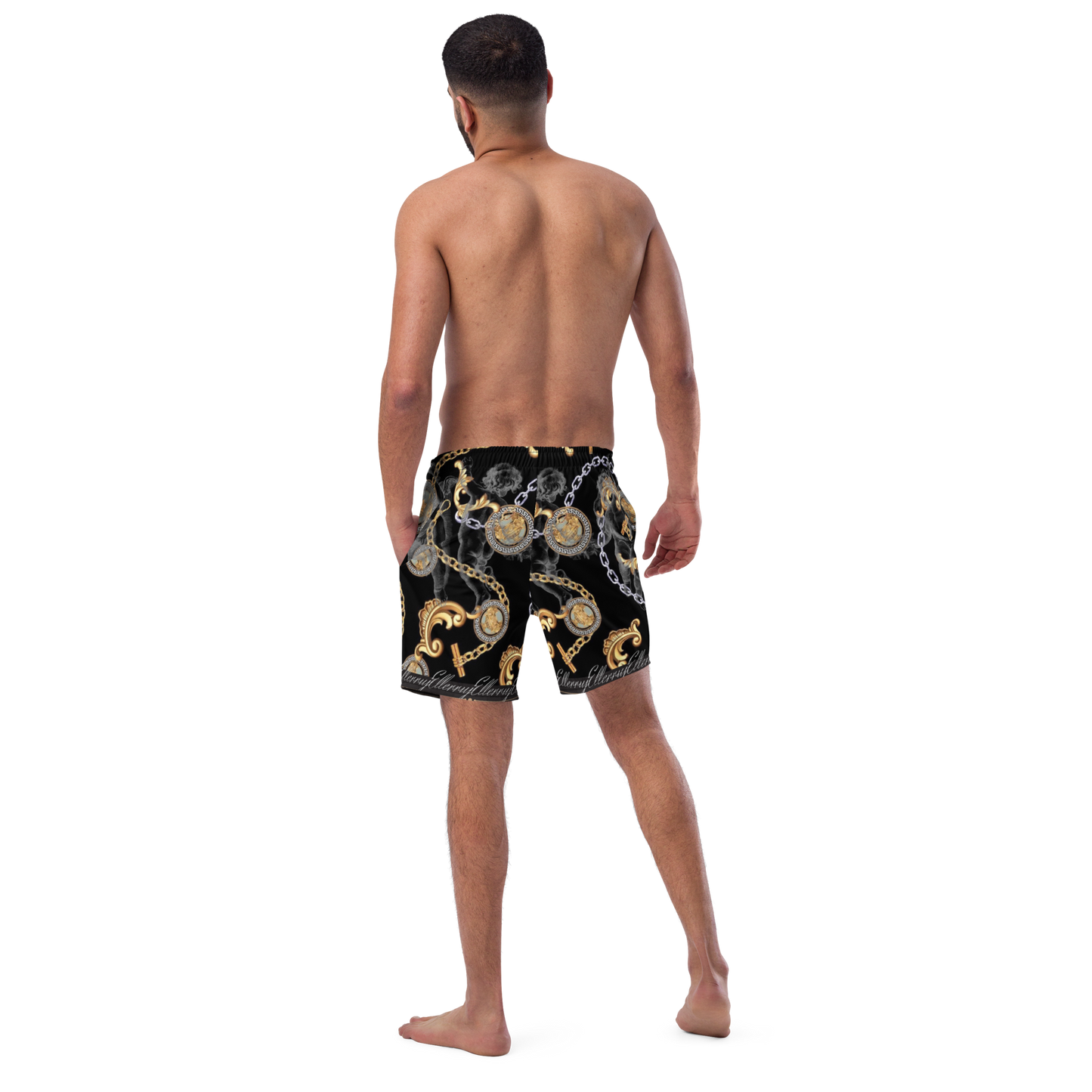 Ellerruj Cherub Blk Swim Trunks